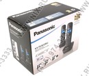 Panasonic KX-TG1612RUH <Black-Grey> р/телефон (2 трубки  с ЖК диспл., DECT)