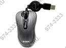 A4Tech V-Track Padless Mouse <N-60F-Brushed Black(1)>  (RTL) USB 4btn+Roll, уменьшенная