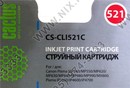 Картридж Cactus CS-CLI521C для Canon PIXMA  MP540/550/620/630/640/980/990, MX860, PIXMA iP3600/4600/4700