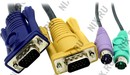 D-Link <DKVM-IPCB5> Кабель для KVM over IP  переключателя DKVM-IP8 (PS/2+PS/2+VGA15M, 5м)