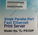 TP-LINK <TL-PS110P> Print  Server (1UTP 100Mbps, 1LPT)