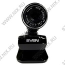 SVEN <IC-720 Black>  Web-Camera  (640x480,  USB,  микрофон)