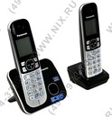 Panasonic KX-TG6812RUB <Black> р/телефон (2  трубки с ЖК диспл., DECT)