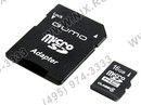 Qumo <QM16GMICSDHC4> microSDHC 16Gb  Class4 + microSD-->SD Adapter