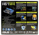ASUS H61M-K (RTL) LGA1155 <H61> PCI-E Dsub+DVI  GbLAN  SATA  MicroATX  2DDR3
