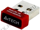 A4Tech Wireless Zero Delay Mouse <G3-280A Glossy Grey> (RTL) USB 3but+Roll,  беспроводная, уменьшенная