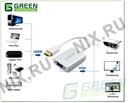 Greenconnection <GC-HD2VGA3> Converter HDMI ->  VGA(15F)+аудио