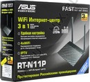 ASUS <RT-N11P> Wireless N Router (4UTP 100Mbps, 1WAN, 802.11b/g/n, 300Mbps,  2x5dBi)