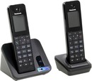 Panasonic KX-TGH212RUB <Black> р/телефон (2  трубки с цв.ЖК диспл.,DECT)