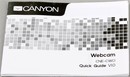 CANYON <CNE-CWC1 Black>  Web Camera (USB2.0, микрофон)