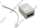 D-Link <DSL-30CF>  ADSL Splitter (AnnexA, вход 1xRJ-12 выход 2xRJ-12 ADSL+аналоговый  телефон)