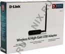 D-Link <DWA-137 /A1B> Wireless N High-Gain USB Adapter (802.11b/g/n, 300Mbps,  5dBi)