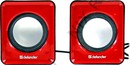 Колонки Defender SPK 22 <Red> (2x2.5W,  питание от USB) <65502>
