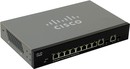 Cisco <SF302-08MPP-K9-EU> Управляемый коммутатор (8UTP  100Mbps PoE+ 2Combo 1000BASE-T/SFP)