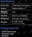 ASUS <RP-N12> Range Extender/Access Point (UTP  100Mbps,  802.11b/g/n,  300Mbps,  2x2dBi)