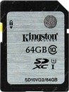 Kingston <SD10VG2/64GB> SDXC  Memory Card 64Gb UHS-I