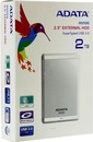 ADATA <AHV100-2TU3-CWH> HV100 White USB3.0 Portable  2.5"HDD 2Tb EXT (RTL)