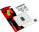 Kingston <SDC10G2/32GBSP> microSDHC Memory Card  32Gb UHS-I U1 Class10