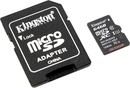 Kingston <SDC10G2/64GB>  microSDXC Memory Card 64Gb UHS-I U1  Class10  +  microSD-->SD  Adapter