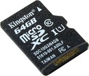 Kingston <SDC10G2/64GBSP>  microSDXC Memory Card  64Gb UHS-I U1 Class10