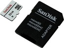 SanDisk <SDSDQQ-032G-G46A> microSDHC Memory Card 32Gb Class10  +  microSD-->  SD  Adapter