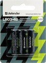 Defender LR03-4B Size AAA, щелочной (alkaline)  <уп. 4 шт> <56002>