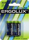 Ergolux <LR03 BL-4> Size AAA, щелочной  (alkaline) <уп. 4 шт>