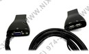 D-Link <KVM-221> 2-Port USB KVM Switch (клавиатураUSB+мышьUSB+VGA15pin+Audio, проводной ПДУ, кабели  несъемные)