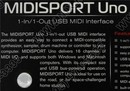 M-Audio MIDIsport UNO  (RTL) (MIDI in/out, USB)