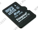 Kingston <SDC4/8GBSP>  microSDHC  Memory Card 8Gb Class4