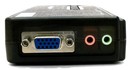 MultiCo <EW-K1904S> 4-port Slim KVM Switch with  Cable(клавиатураPS/2+мышьPS/2+VGA15F+Audio+Mic)