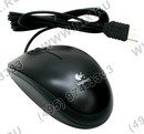 Logitech B110 Optical Mouse Black  (OEM) USB 3btn+Roll <910-001246>