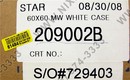 Экран DRAPER STAR AV 60x60 MW White  Case <209002(B)>152x152cm (85", 1:1)