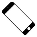 стекло c тачскрином для iPhone 5 черный
