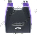 ATEN <CS64U> 4-port USB KVM Switch  (клавиатура  USB+мышь USB+VGA15pin+Audio, кабели несъемные)