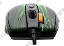 A4Tech Game Laser Mouse <XL-750BK-Green Fire> (3600dpi) (RTL) USB  7btn+Roll