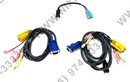 ATEN <CS1734B>4-Port USB2.0 KVMP  Switch w/OSD (клавиатураUSBилиPS/2+мышьUSBилиPS/2+VGA15pin+Audio+Mic)(+4 кабеля)