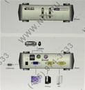 ATEN <CS82U(-A)> 2-Port PS/2-USB KVM Switch(клавиатура USB или PS/2+мышь  USB  или  PS/2+VGA15pin)(+2  кабеля)