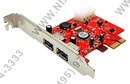 Orient NC-3U2PE (RTL)  PCI-Ex1, USB3.0, 2 port-ext