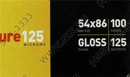 Fellowes <53063> Пакеты для ламинирования (86x54мм, 125мкм,  Gloss, уп. 100 шт)