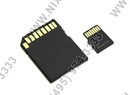 Silicon Power <SP008GBSTH004V10-SP> microSDHC Memory Card 8Gb  Class4  +  microSD-->SD  Adapter