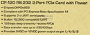 STLab  CP-120  (RTL)  PCI-Ex1,  2xCOM9M