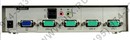 ATEN <CS-74U> 4-Port USB KVM Switch (клавиатура USB+мышь USB+VGA15pin+Audio+Mic)(+4  кабеля)