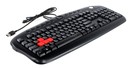 Клавиатура A4Tech Gaming Keyboard <KB-28G-1  Black> <USB> 104КЛ+12КЛ М/Мед