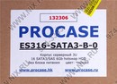 Server Case 3U Procase <ES316-SATA3-B-0> Black 16xHotSwap  SAS/SATA, E-ATX, без БП