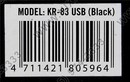 Клавиатура A4Tech KR-83 Black <USB>  104КЛ