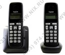 Р/телефон Gigaset A220 Duo <Black> (2 трубки с ЖК диспл., База, Заряд.  Устр-во)  стандарт-DECT,  РО,  ГТ