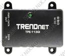 TRENDnet <TPE-113GI> Gigabit PoE Injector (1UTP 1000Mbps  Data-In, 1UTP 1000Mbps PoE-Out)