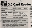 Transcend <TS-RDF5K> USB3.0 SDXC/microSDXC Card  Reader/Writer