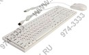 Клавиатура SVEN Standard 310 Combo White <USB>  (106КЛ+Мышь, 3кн, Roll, Optical)